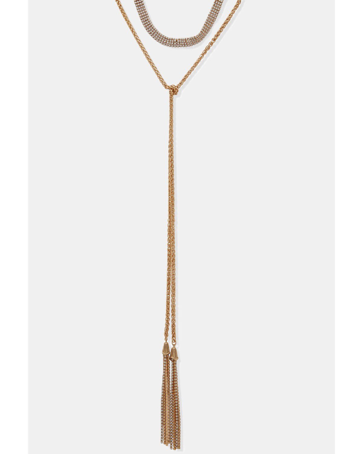 Image #1 - Lainey Wilson Women's Layered Choker Necklace, Gold, hi-res