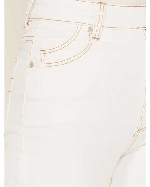 Image #2 - Rolla's Women's High Rise East Coast Ankle Flare Jeans , White, hi-res