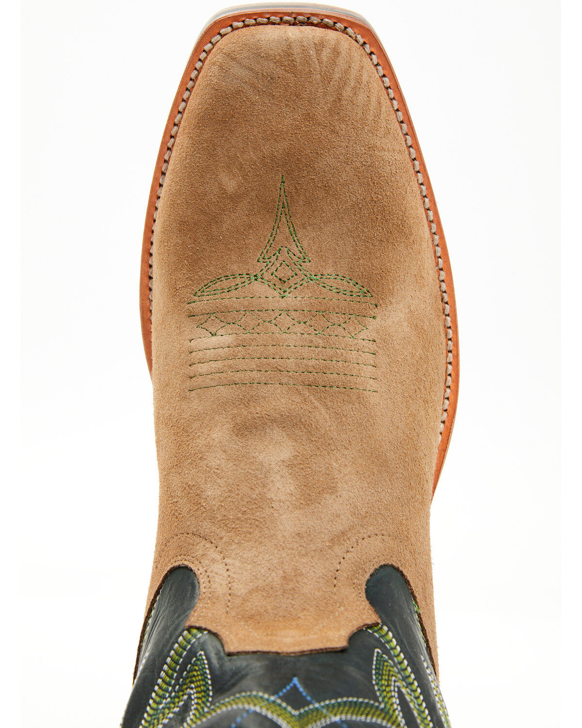 Image #6 - RANK 45® Men's Archer Roughout Western Boots - Square Toe, Forest Green, hi-res
