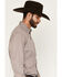 Image #2 - Wrangler X Cody Johnson Men's Geo Print Long Sleeve Button-Down Western Shirt, Wine, hi-res
