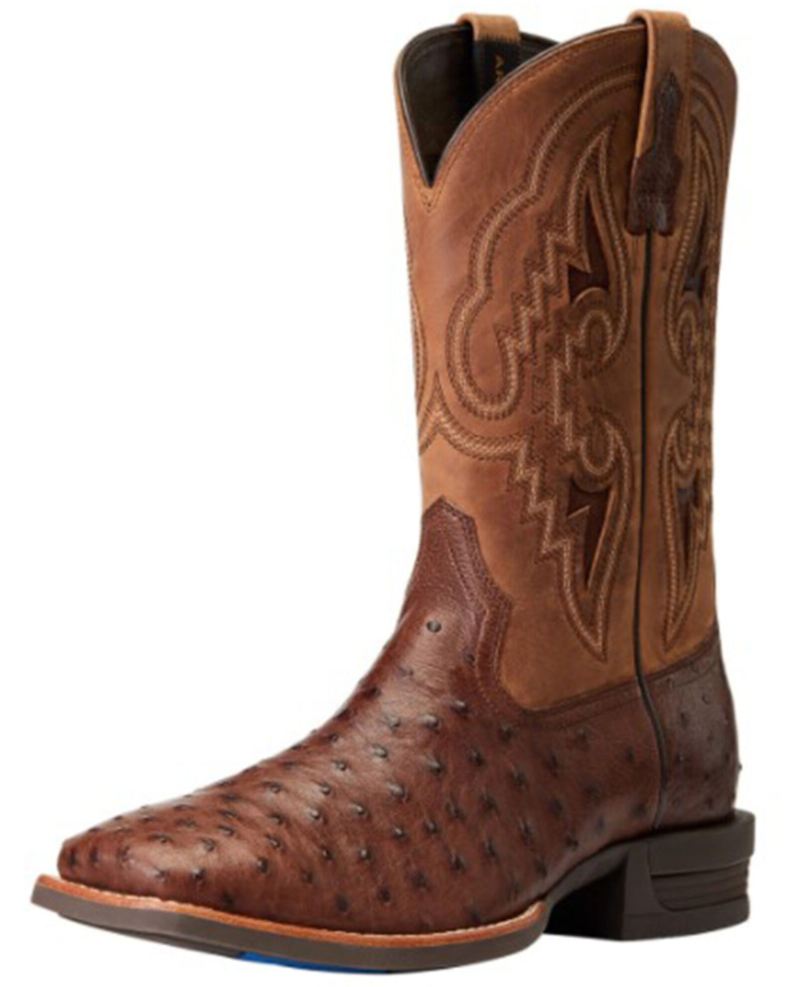 Product Name Ariat Men s Dagger Full Quill Ostrich Exotic Western Boots Broad Square Toe