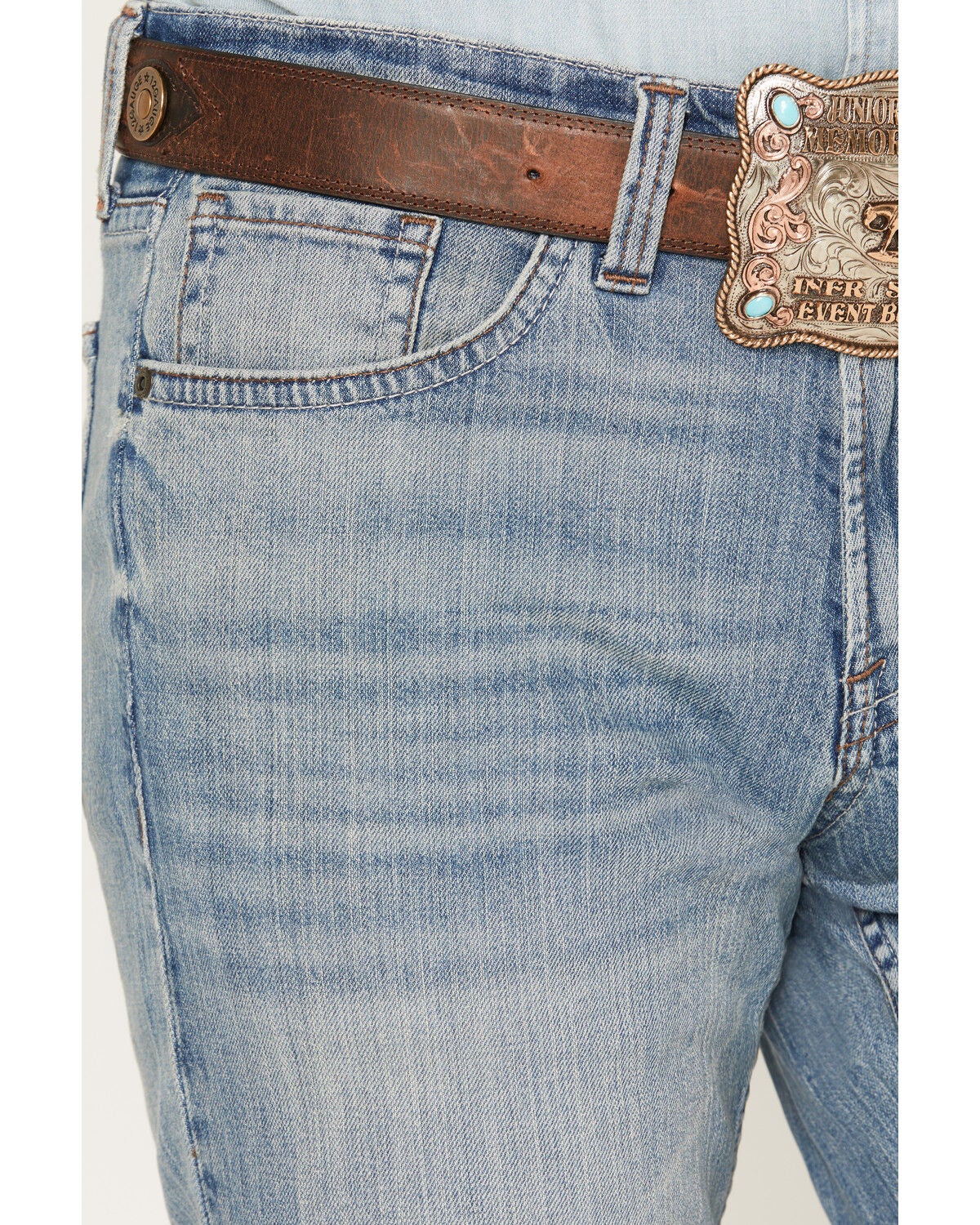 Image #2 - Cody James Men's Bronco Wash Yukon Relaxed Straight Stretch Denim Jeans, Medium Wash, hi-res