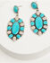 Image #1 - Shyanne Women's Concho Statement Earrings, Silver, hi-res