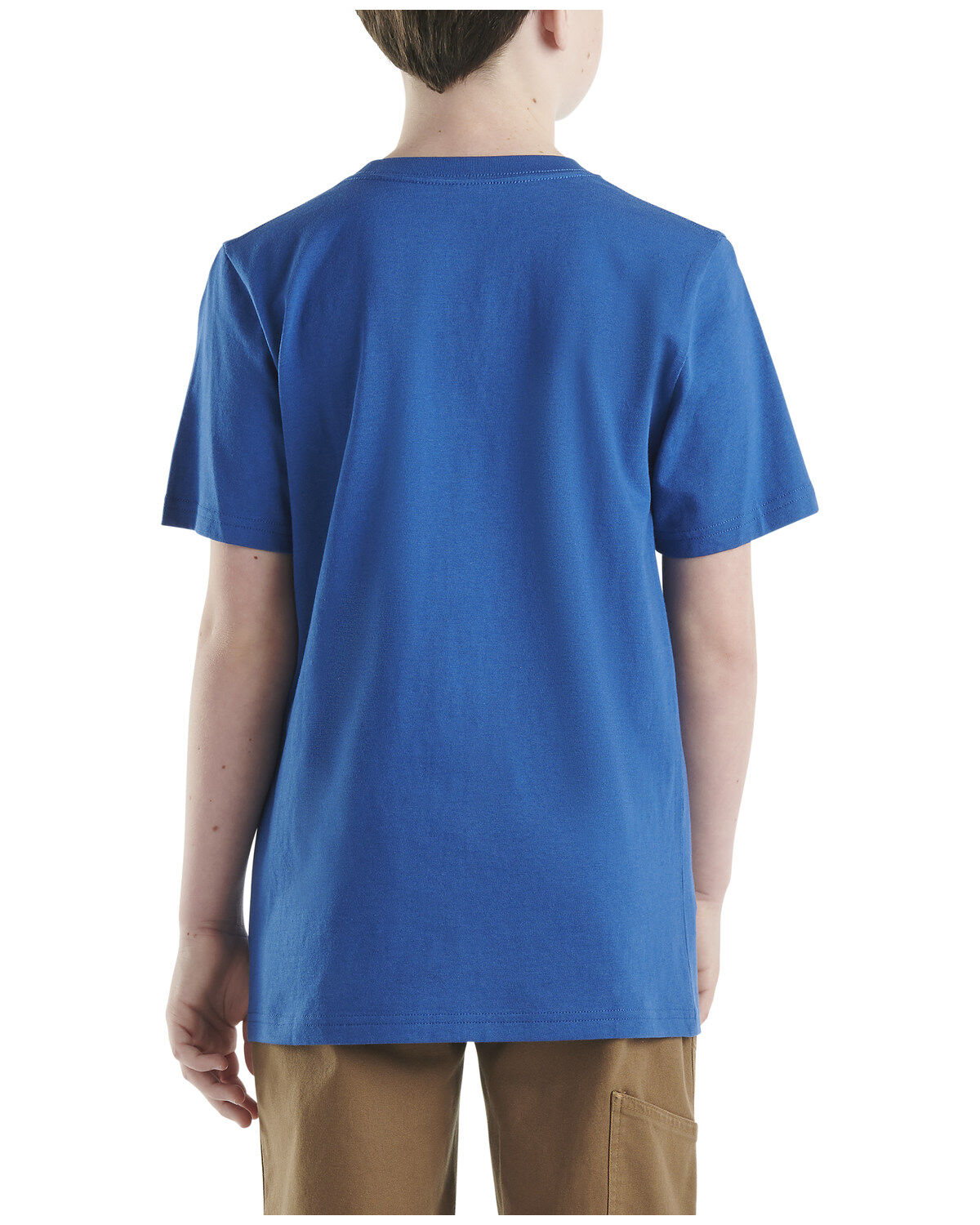 Image #3 - Carhartt Little Boys' Logo Short Sleeve Pocket T-Shirt, Blue, hi-res