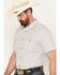 Image #2 - Cody James Men's Lake Travis Plaid Print Short Sleeve Western Snap Shirt, , hi-res