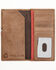 Hooey Men's Brown Hooey Logo Laser Cut Southwest Print Rodeo Wallet, Brown, hi-res