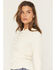 Image #2 - Shyanne Women's Zelma Henley Hooded Long Sleeve Top, Sand, hi-res