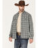 Image #2 - Cody James Men's Polar Bonded Plaid Button Down Flannel, Grey, hi-res