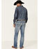 Image #2 - Cinch Men's Boot Barn Exclusive Ian Medium Stonewash Performance Slim Bootcut Jeans, , hi-res