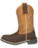 Image #3 - Smoky Mountain Boys' Adobe Western Boots - Broad Square Toe, Brown, hi-res