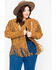 Image #1 - Liberty Wear Bone Bead & Fringe Leather Jacket - Plus, , hi-res