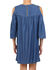Image #2 - Glam Women's Tencel Cold Shoulder Mini Dress, Indigo, hi-res