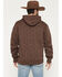 Image #4 - Cowboy Hardware Men's Branding Irons Hooded Sweatshirt, Dark Brown, hi-res
