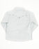 Image #3 - Cowboy Hardware Toddler Boys' Geo Print Long Sleeve Pearl Snap Stretch Western Shirt, White, hi-res