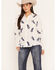 Image #1 - Ariat Women's Buckaroo Boss Homestyle Long Sleeve Button-Down Western Shirt, White, hi-res