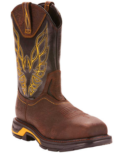 Image #1 - Ariat Men's Brown Workhog XT Firebird Boots - Carbon Toe, , hi-res
