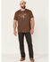 Image #2 - Brothers and Sons Men's Brown Yosemite Bear Graphic Short Sleeve T-Shirt, Brown, hi-res