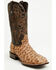 Image #1 - Tanner Mark Men's Ostrich Print Western Boots - Broad Square Toe, Brown, hi-res