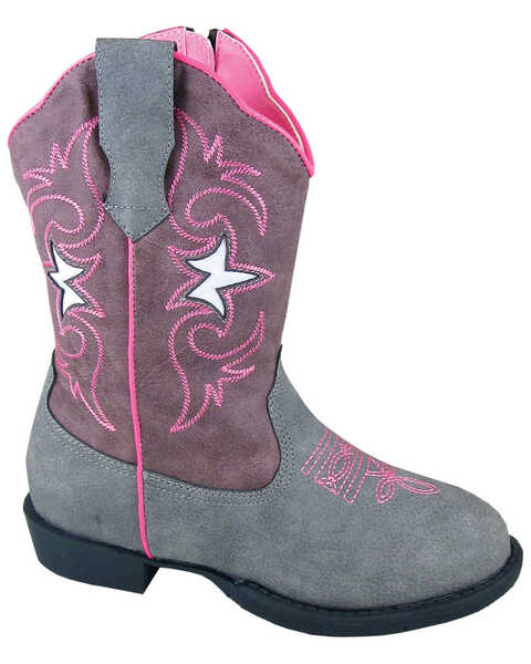 Image #1 - Smoky Mountain Girls' Austin Lights Western Boots - Round Toe, , hi-res