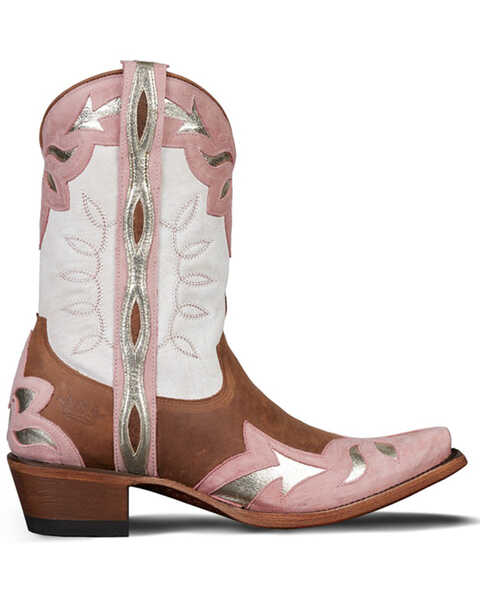 Image #2 - Lane Women's Dime Store Western Boots - Snip Toe, Blush, hi-res