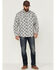 Image #2 - Brothers and Sons Men's All-Over Floral Print Long Sleeve Button Down Western Shirt, Light Grey, hi-res
