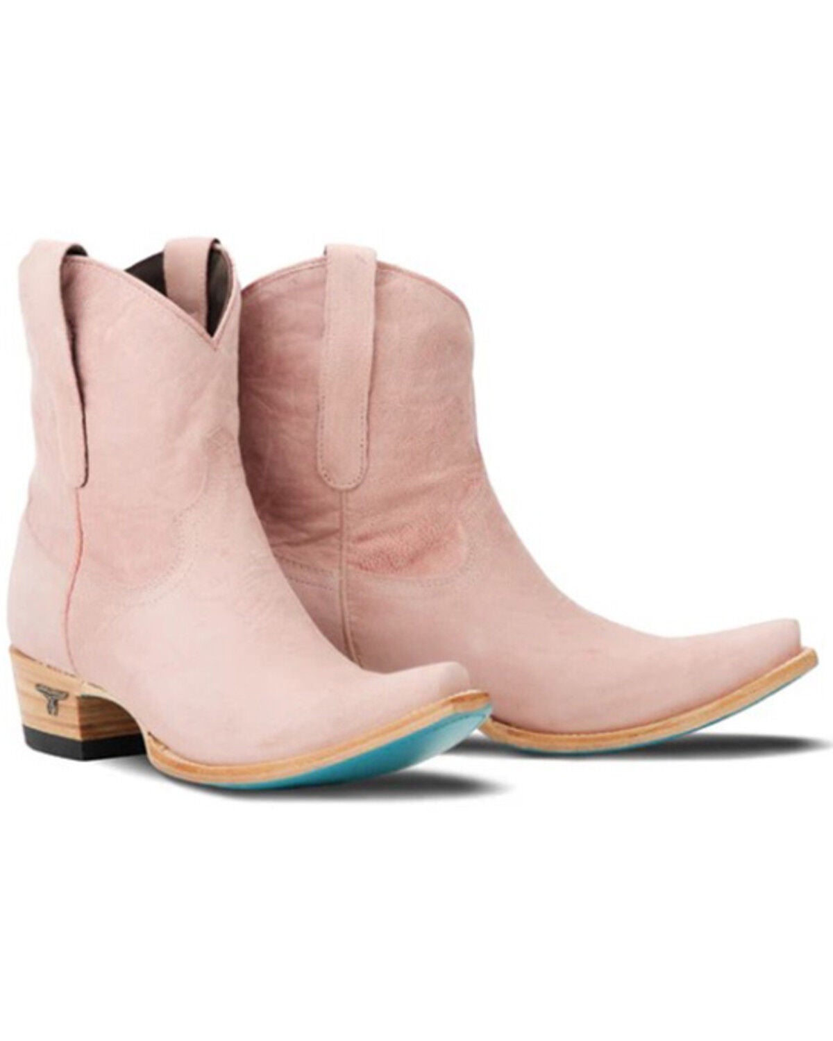 Lane Women's Emma Jane Western Booties - Snip Toe, Blush, hi-res
