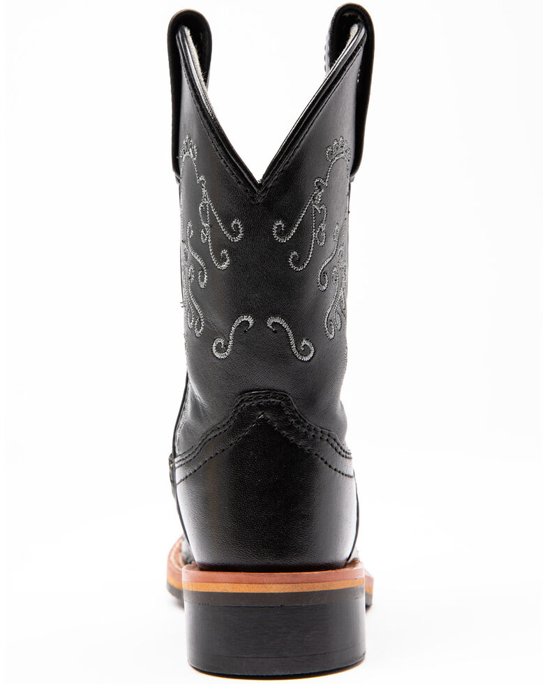 Shyanne Girls' Black Floral Western Boots - Square Toe | Boot Barn