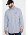 Cinch Men's FR Lightweight Vertical Striped Long Sleeve Work Shirt , , hi-res