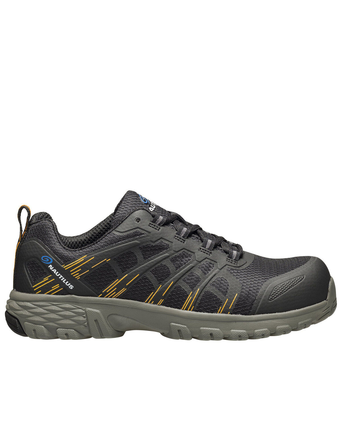 Image #2 - Nautilus Men's Black Stratus Slip-Resisting Work Shoes - Composite Toe, , hi-res