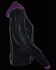 Image #6 - Milwaukee Leather Women's 3/4 Leather Jacket With Reflective Tribal Detail - 3X, Black/purple, hi-res
