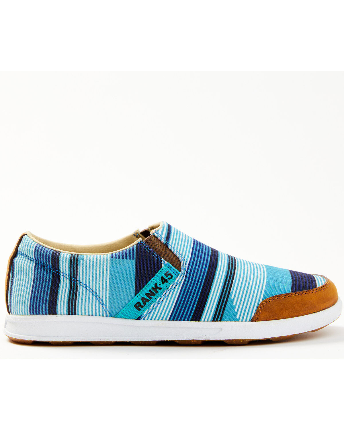 Image #2 - RANK 45® Women's Multi Stripe Casual Shoe - Round Toe, , hi-res