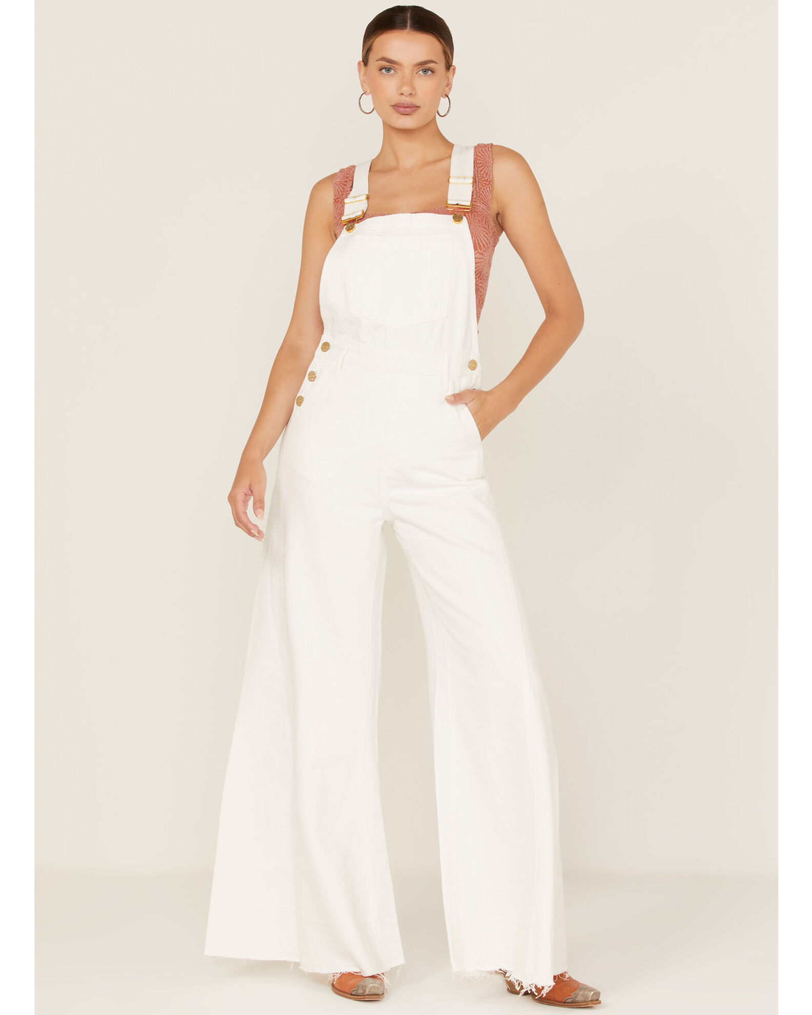 Ladies sale white overalls