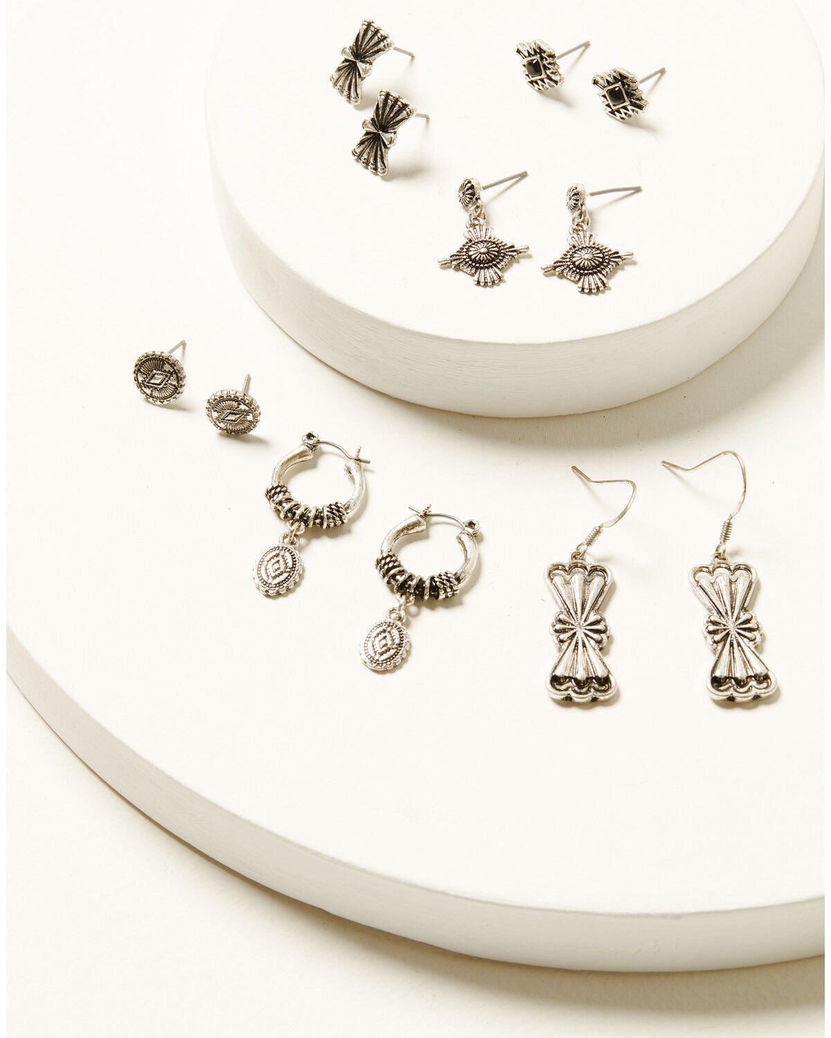 Shyanne Women's Moonrise Canyon Earring Set - 6 Piece, Silver, hi-res