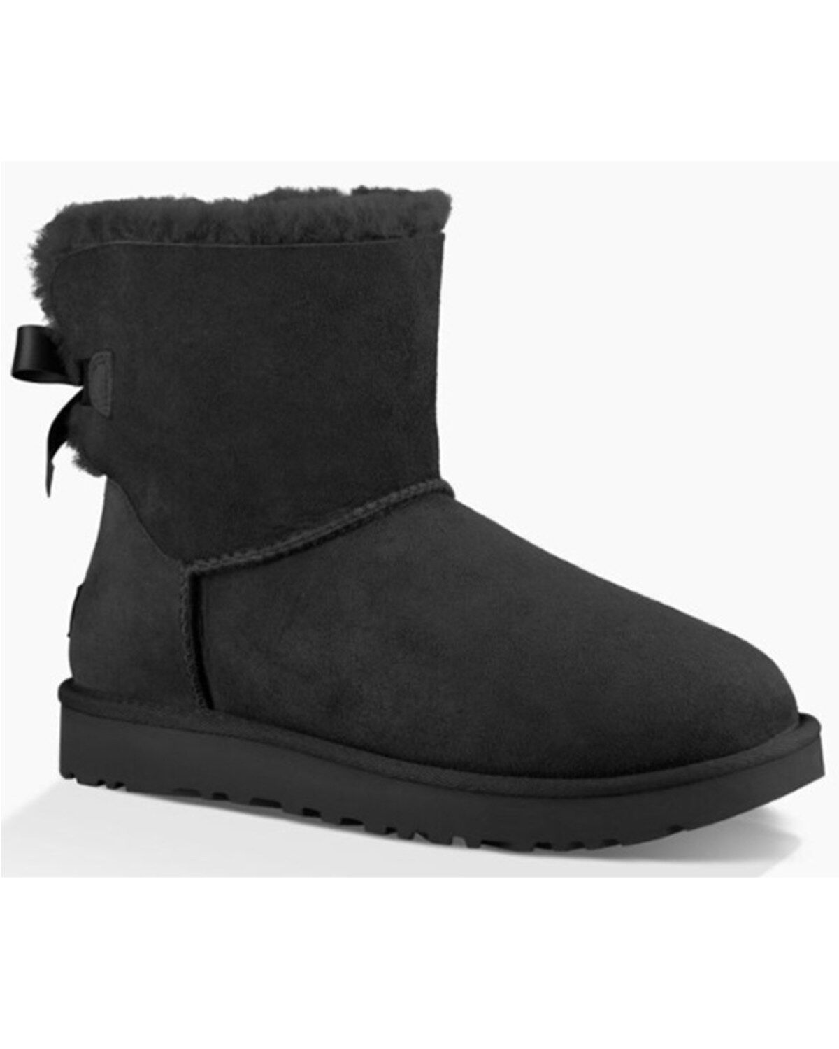 Image #1 - UGG Women's Mini Bailey Bow II Boot, Black, hi-res