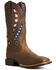 Image #1 - Ariat Men's VentTEK Western Performance Boots - Broad Square Toe, Brown, hi-res