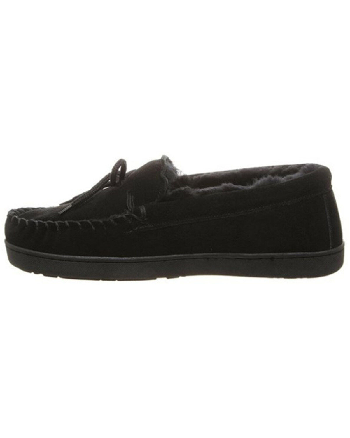 Image #3 - Bearpaw Men's Moc II Wide Slip-On Moccasins, Black, hi-res