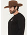 Image #3 - RANK 45® Men's Serape Logo Bull Pixel Long Sleeve Graphic T-Shirt, Black, hi-res