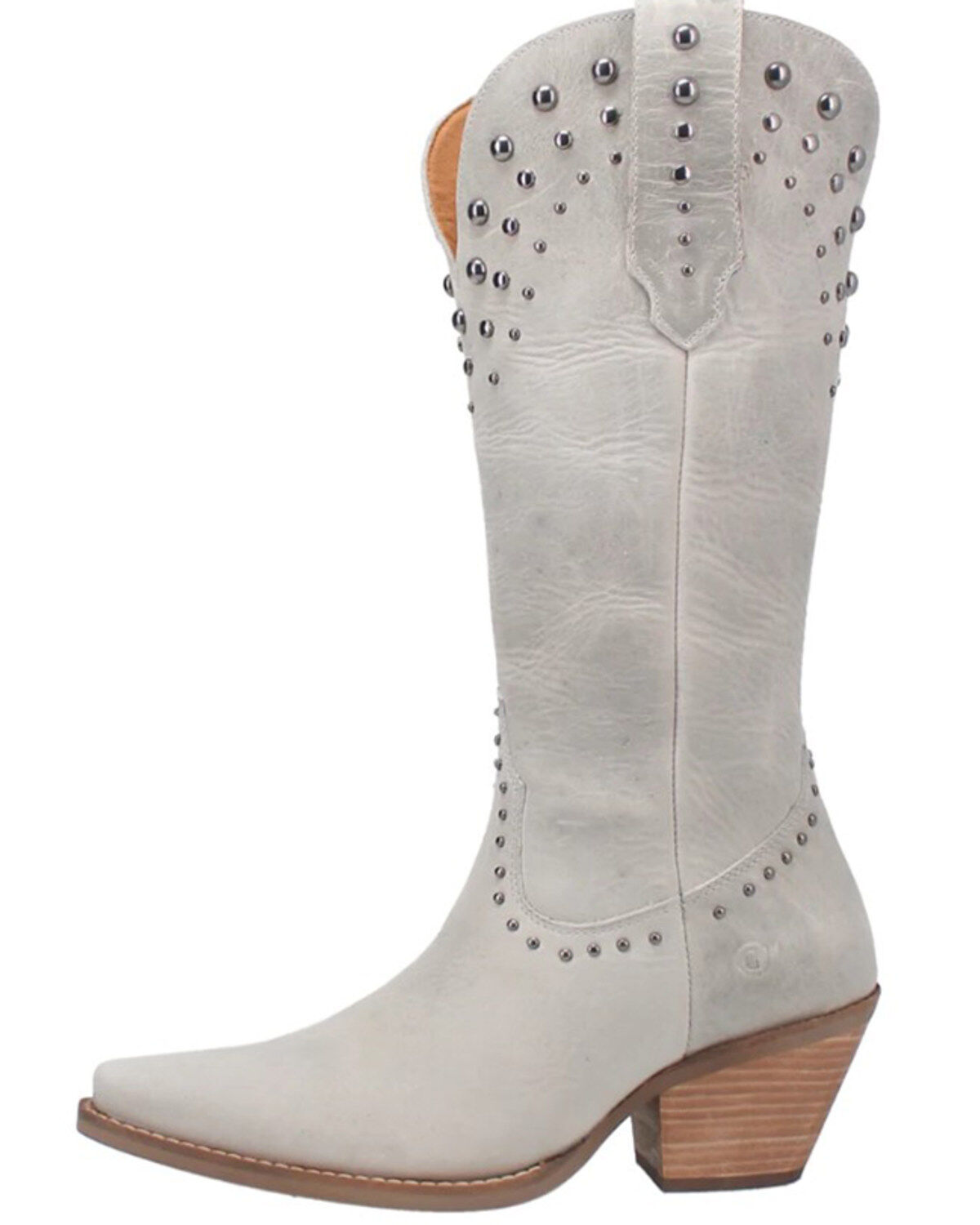 Image #3 - Dingo Women's Talkin Rodeo Western Boots - Snip Toe, Off White, hi-res
