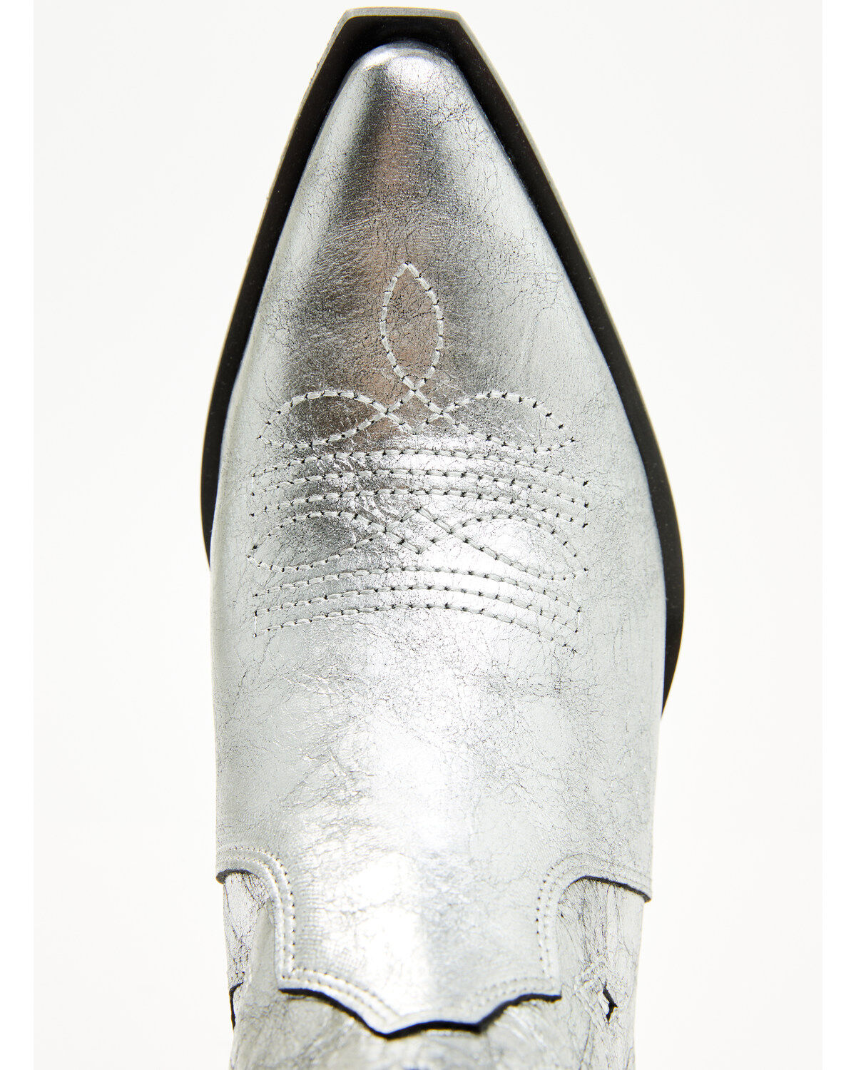 Image #6 - Free People Women's Way Out West Metallic Western Boots - Snip Toe, Silver, hi-res