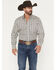 Image #1 - Ariat Men's Damon Medallion Print Long Sleeve Button-Down Western Shirt, Cream, hi-res