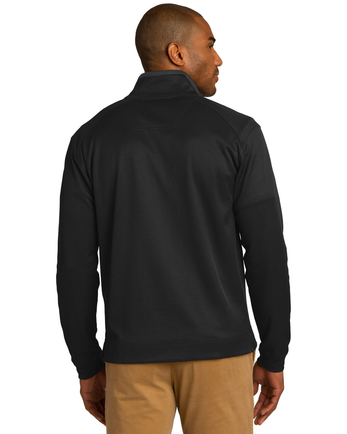 Image #2 - Port Authority Men's Black & Iron Gray 3X Virtual Texture 1/4 Zip Work Pullover - Big, Multi, hi-res