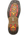 Image #4 - Double H Men's Veil Roper Western Boots - Broad Square Toe, Brown, hi-res