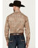 Image #4 - Stetson Men's Medallion Print Long Sleeve Pearl Snap Western Shirt, Brown, hi-res
