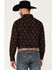 Panhandle Men's Select Floral Long Sleeve Snap Shirt, Rust Copper, hi-res