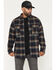 Image #1 - Thorogood Men's Plaid Print Heavyweight Long Sleeve Button-Down Flannel Shirt, Navy, hi-res
