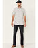 Image #2 - Moonshine Spirit Men's Haystack Solid Short Sleeve Snap Western Shirt, Grey, hi-res