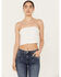 Free People Women's Boulevard Ruched Tube Top, White, hi-res