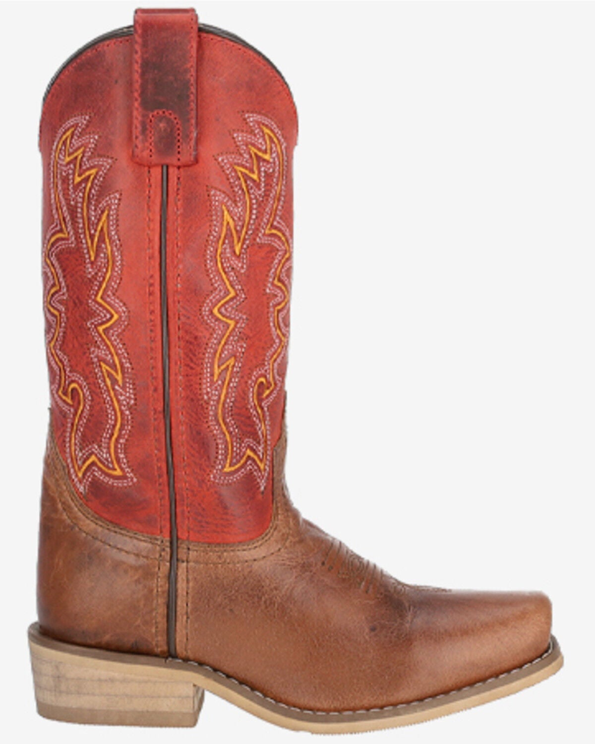 Image #2 - Smoky Mountain Little Boys' Wichita Western Boots - Square Toe, Red, hi-res