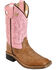 Image #1 - Old West Girls' Western Boots - Square Toe, , hi-res