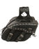 Image #2 - Milwaukee Leather Medium Zip-Off Studded PVC Slanted Throw Over Saddle Bag, Black, hi-res